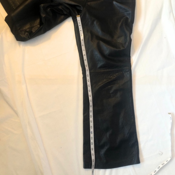 DANIER Leather Black Buttery Leather Pants Lined, Size 8 - Picture 11 of 13